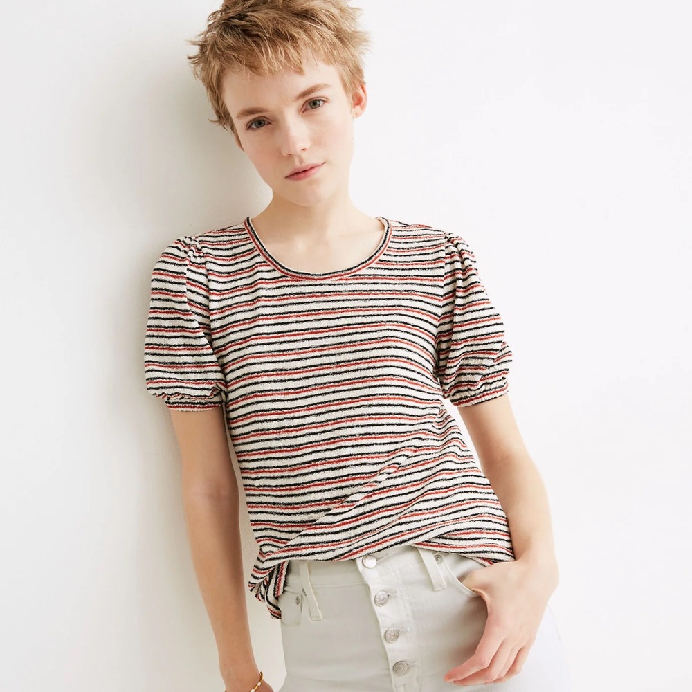 Madewell Multicolor Striped Short Sleeve Tee